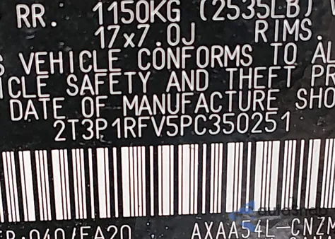2023 Toyota Rav4 Xle z USA, uszkodzony, nr VIN 2T3P1RFV5PC350251